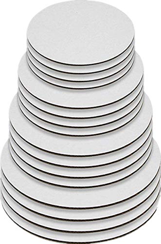 LEGLO White Greaseproof Cake Boards Set - 6/8/10/12 inch