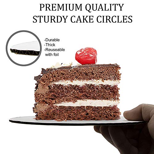 LEGLO White Greaseproof Cake Boards Set - 6/8/10/12 inch