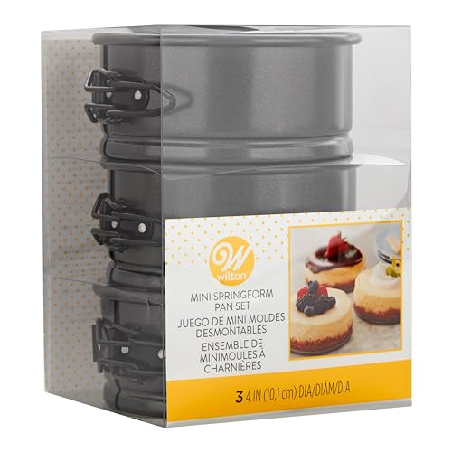 Wilton 4-Inch Mini Springform Pans, 3-Piece Set