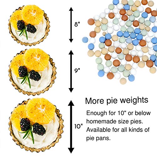 Colorful Ceramic Pie Weights for Baking Pie Pan