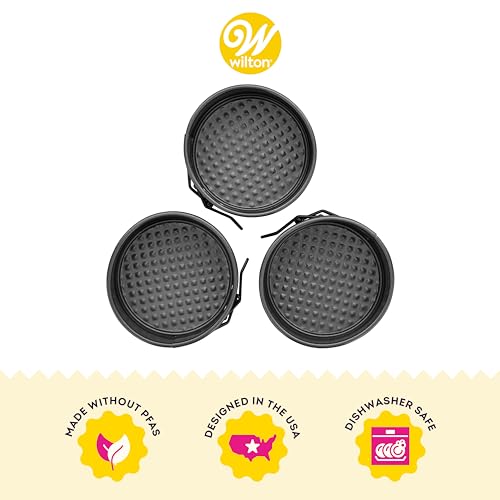 Wilton 4-Inch Mini Springform Pans, 3-Piece Set