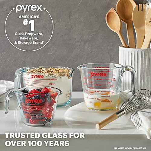 Pyrex 4-Cup Glass Measuring Cup: Baking Essential