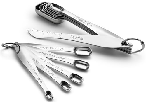 13-Piece Stainless Steel Measuring Spoons Set with Leveler