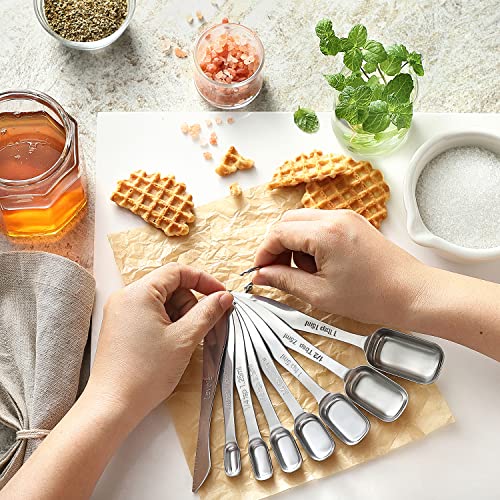 13-Piece Stainless Steel Measuring Spoons Set with Leveler