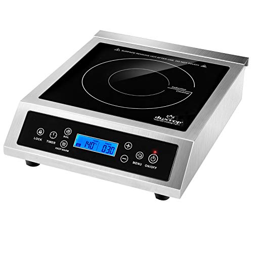 Duxtop Portable Induction Cooktop, Commercial Range Burner Silver