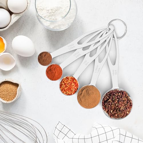 Heavy Duty Stainless Steel Measuring Spoon Set for Baking
