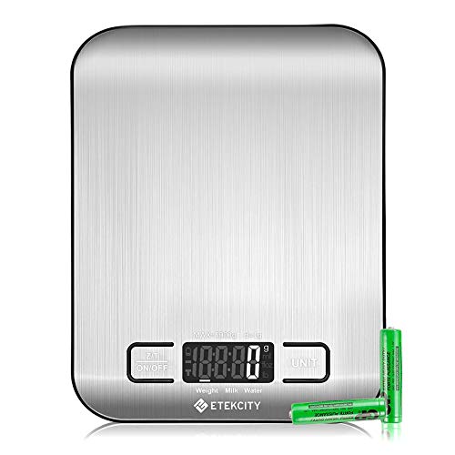 Etekcity Stainless Steel Digital Kitchen Scale for Baking