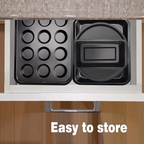 6-Piece Nonstick Bakeware Set with Various Baking Pans