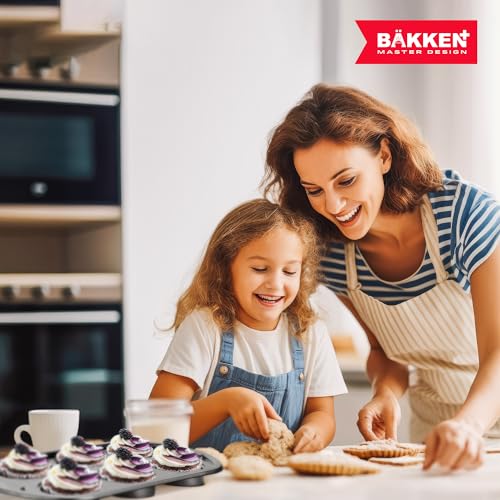 Swiss Bakeware Set - 6 Piece, Stackable, Professional-Grade Non-Stick