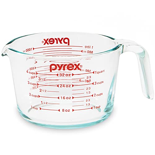 Pyrex 4-Cup Glass Measuring Cup: Baking Essential
