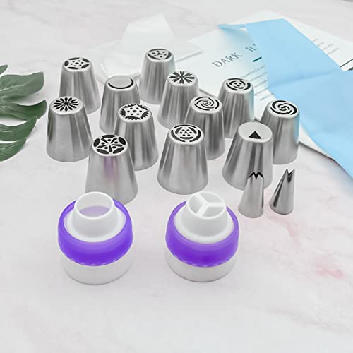 47-Piece Russian Flower Piping Tips Cake Decorating Set