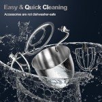 Honinst 6.5QT 10-Speed Electric Stand Mixer, 3-In-1 Baking Kit