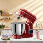 Honinst 6.5QT 10-Speed Electric Stand Mixer, 3-In-1 Baking Kit