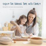 RORECAY Bread Banneton Proofing Basket Set - 2 Sizes