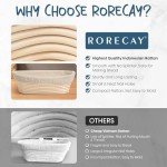 RORECAY Bread Banneton Proofing Basket Set - 2 Sizes