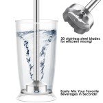 Red Blackcow Immersion Blender with 12-Speed, 800W - Kitchen