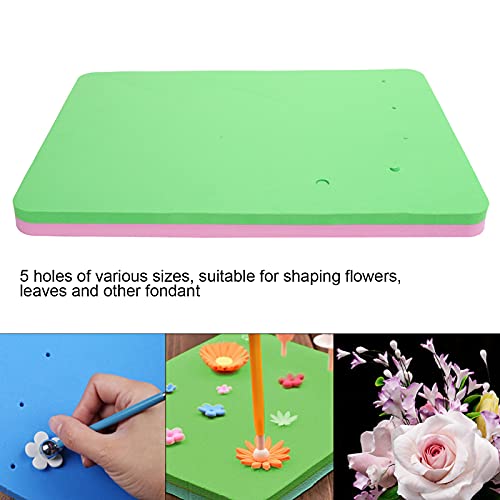 Rectangular 5-Hole Cake Flower Drying Mat & Modelling Tool