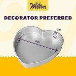 Wilton Heart Shaped Aluminum Cake Pan, 10-Inch