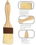 Beechwood Handle Boar Bristle Pastry Brush Set