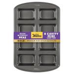 Wilton Non-Stick Mini Loaf Pan, 8-Cavity, Gray