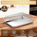 Stainless Steel Quarter Sheet Pan with Rack Set