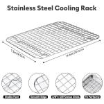 Stainless Steel Quarter Sheet Pan with Rack Set