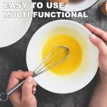 Small Stainless Steel Whisks Set - Mini Cooking Balloon