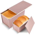 Premium Non-Stick 2-Pack Pullman Loaf Pan, 1 lb/0.5 lb Capacity
