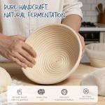 RORECAY Bread Banneton Proofing Basket Set - 2 Sizes