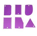 6 PCS Cake Scraper Set for Cake Decoration