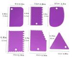 6 PCS Cake Scraper Set for Cake Decoration