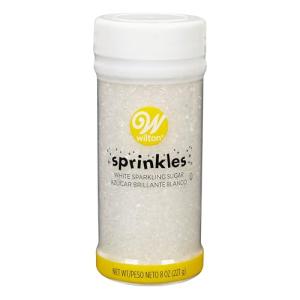 White Wilton Sparkling Sugar Decorating Sprinkles, 8 oz