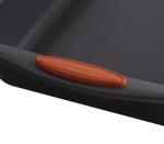 Rachael Ray Nonstick Loaf Pan, 9-Inch Gray/Orange Handles