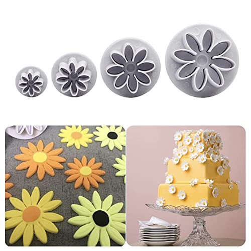 Sunflower Fondant Cutter Flower Molds Cookie Decorating Set