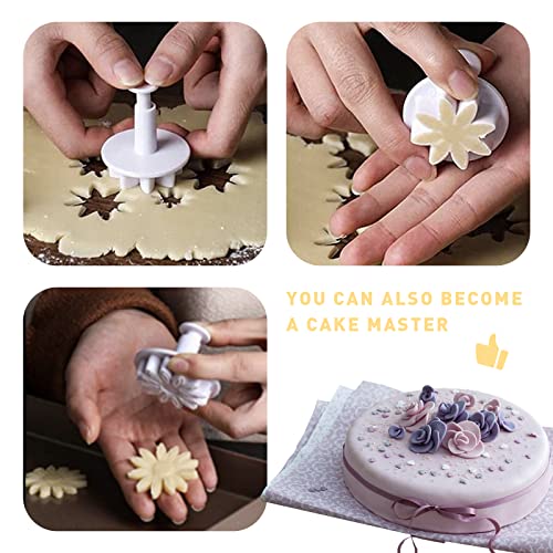 Sunflower Fondant Cutter Flower Molds Cookie Decorating Set