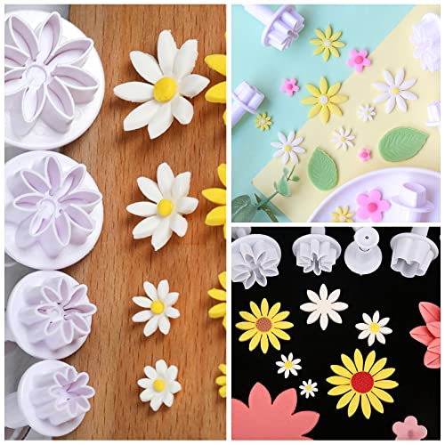 Sunflower Fondant Cutter Flower Molds Cookie Decorating Set