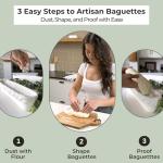 Baguette Banneton Basket Set for French Bread Baking