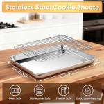 Stainless Steel Quarter Sheet Pan with Rack Set