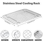 Stainless Steel Quarter Sheet Pan with Rack Set