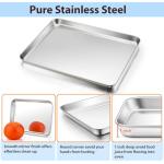TeamFar Stainless Steel Baking Sheet with Rack, 16 x 12 Inch