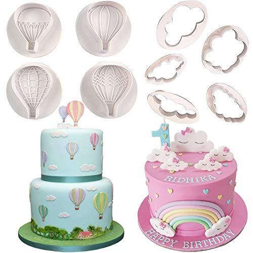 9-Piece Hot Air Balloon Fondant Cutter Set