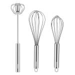 Stainless Steel Kitchen Whisk Set - 3 Pack