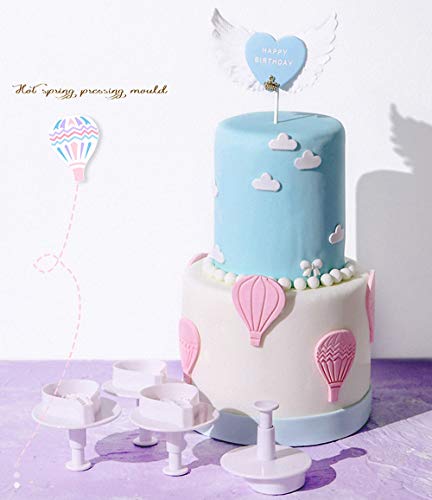 9-Piece Hot Air Balloon Fondant Cutter Set