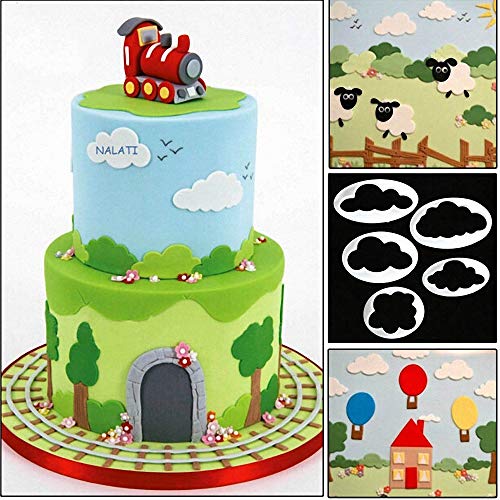 9-Piece Hot Air Balloon Fondant Cutter Set