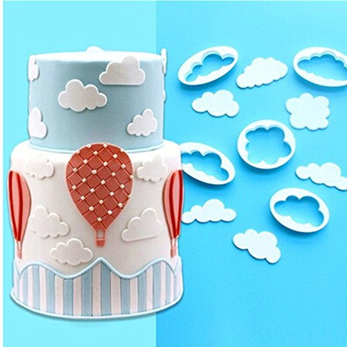 9-Piece Hot Air Balloon Fondant Cutter Set
