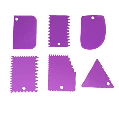 6 PCS Cake Scraper Set for Cake Decoration