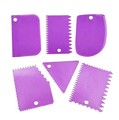 6 PCS Cake Scraper Set for Cake Decoration