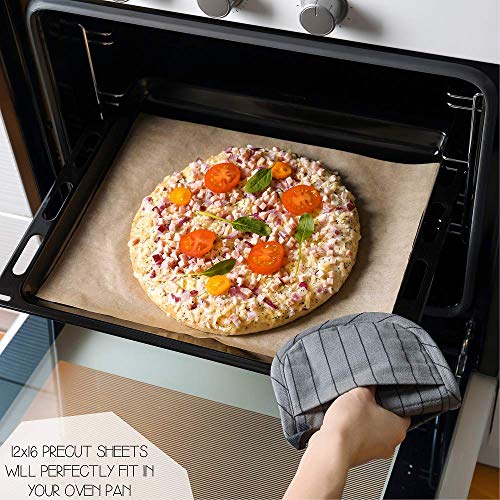 Comfylife 200 Precut Parchment Paper Baking Sheets
