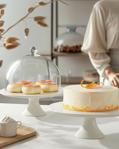 White Porcelain Cake Stand - 12 x 12 Inches