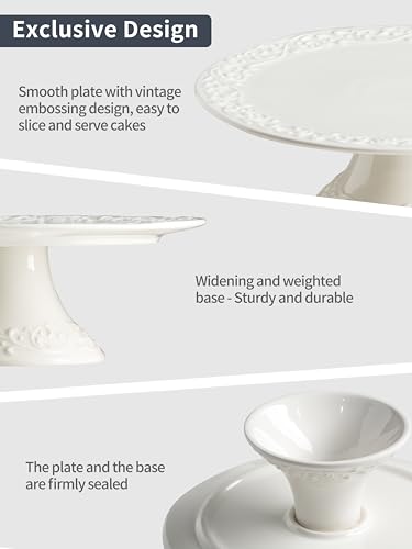 White Porcelain Cake Stand for Parties and Events